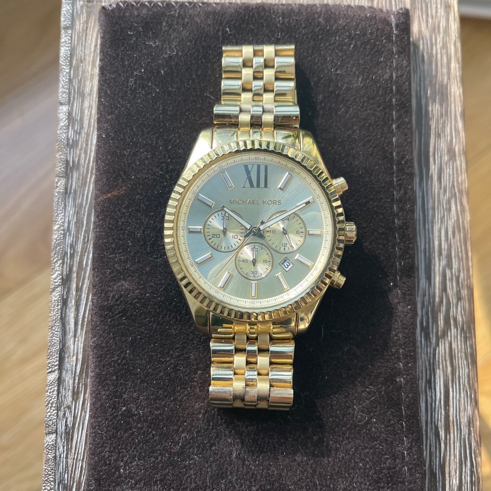 Michael Kors Lexington Gold Watch